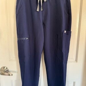 FIGS YOLA navy skinny scrub pants